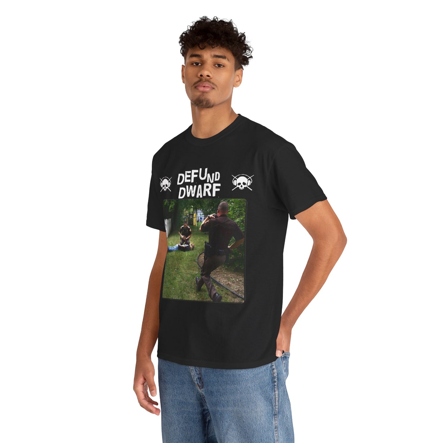 Dwarf Among Midgets - Defund Black Tee