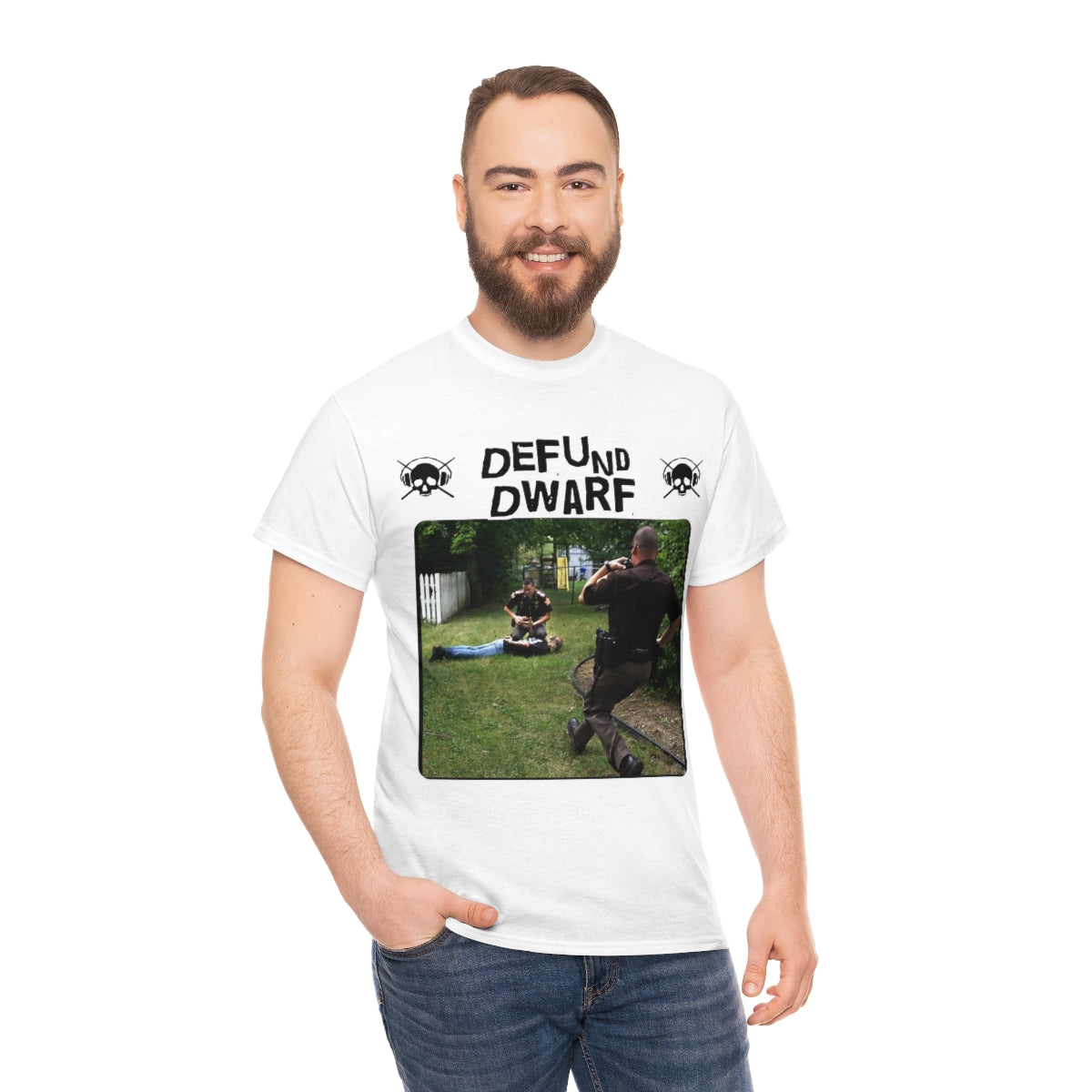 Dwarf Among Midgets - Defund White Tee