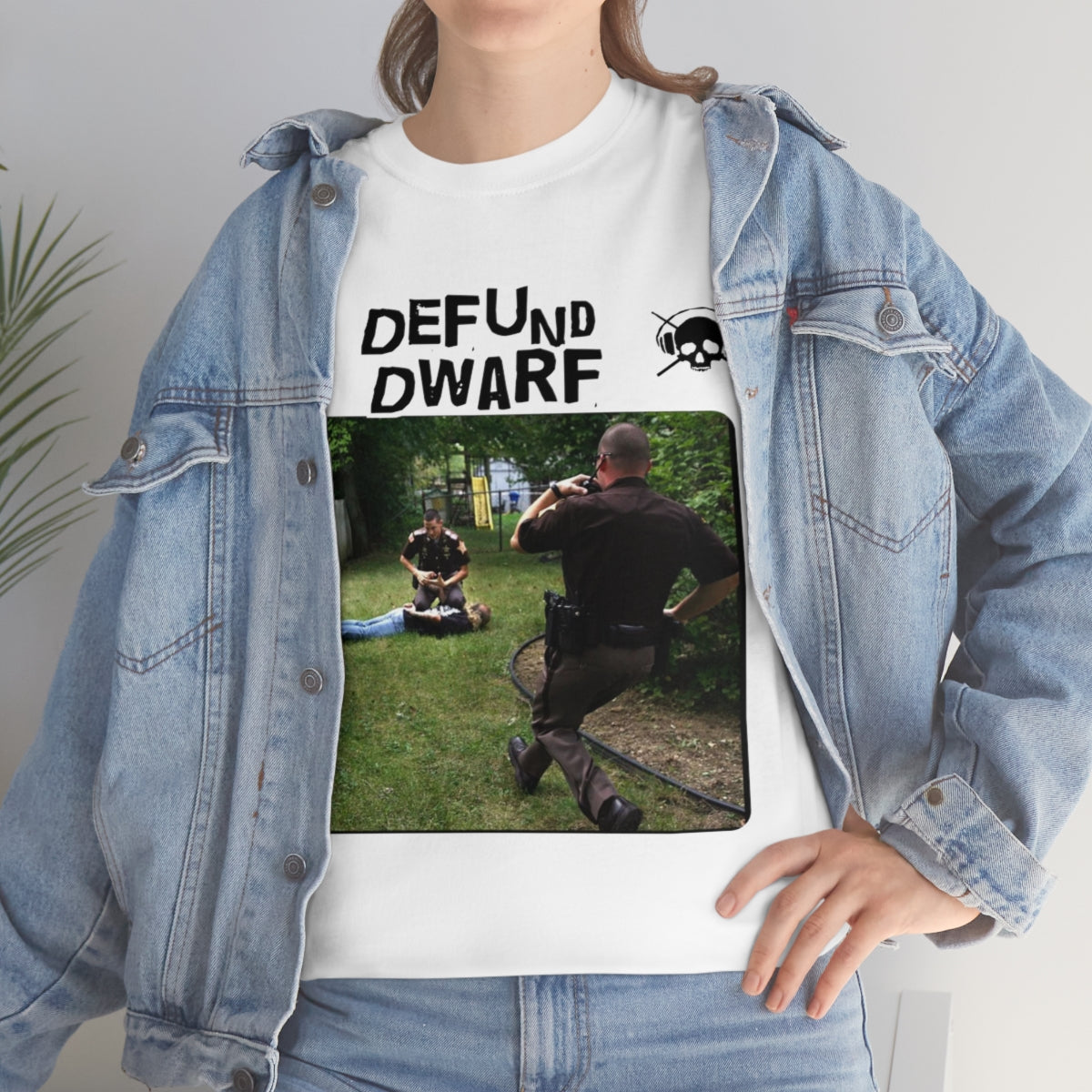 Dwarf Among Midgets - Defund White Tee