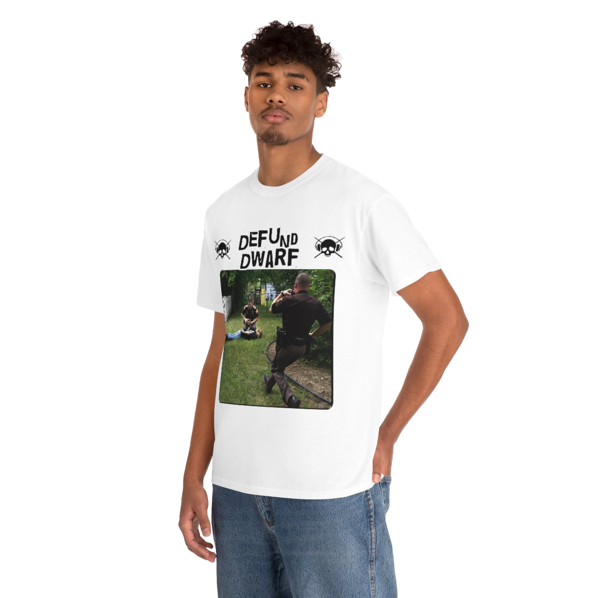Dwarf Among Midgets - Defund White Tee