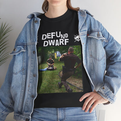 Dwarf Among Midgets - Defund Black Tee