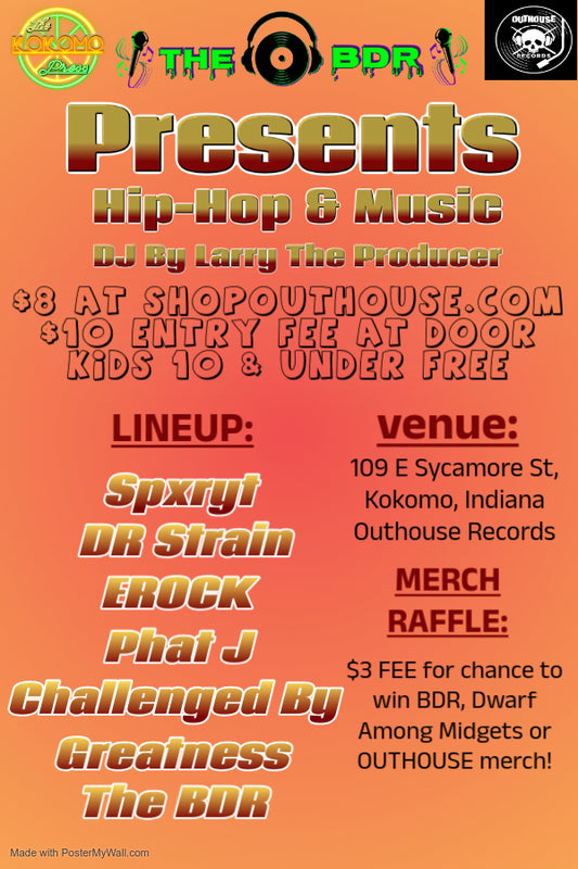 TICKET - The BDR Presents Poetry & Hip Hop Live @ Outhouse Records
